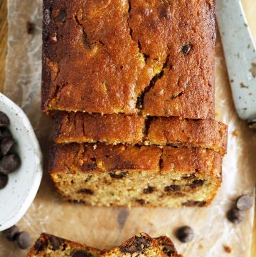 healthy zucchini bread featured image