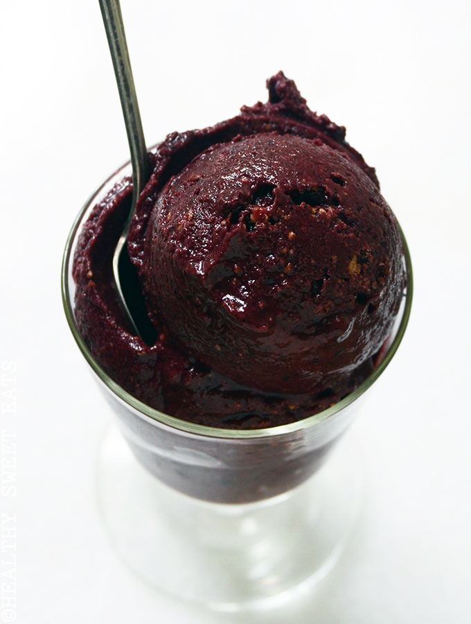 10 Minute Blueberry Cheesecake Sorbet 3