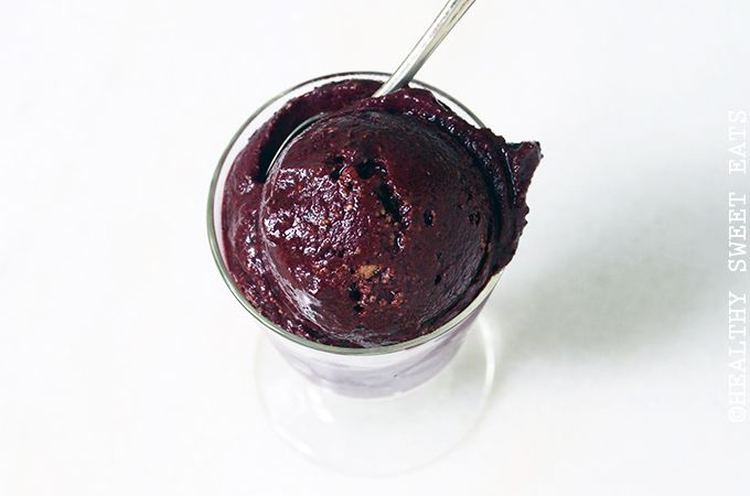 10 Minute Blueberry Cheesecake Sorbet 4