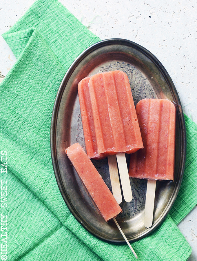 3 Ingredient Vanilla Peach Popsicles 1