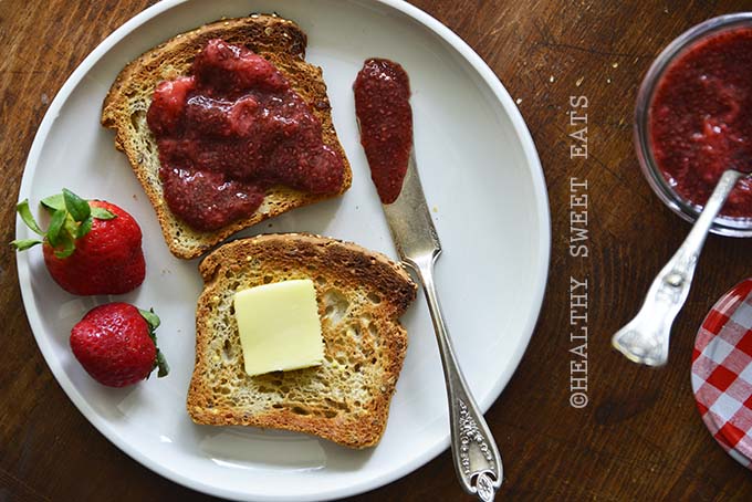 30 Minute Strawberry Balsamic Vanilla Chia Seed Jam 4
