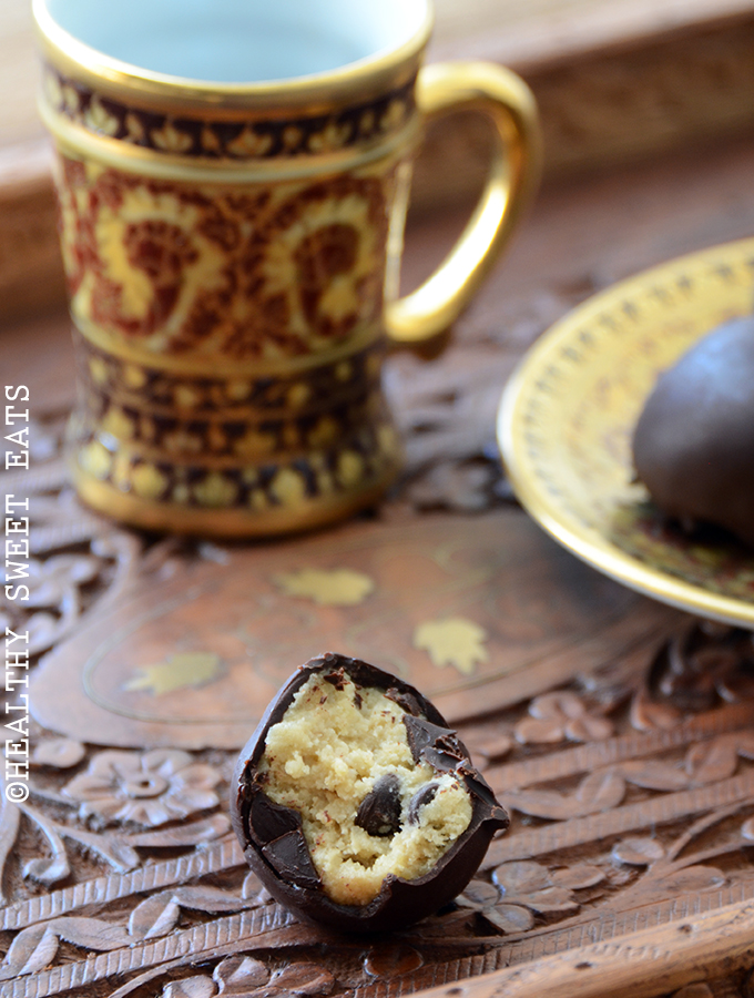 Chocolate Chip Banana Cookie Dough Truffles