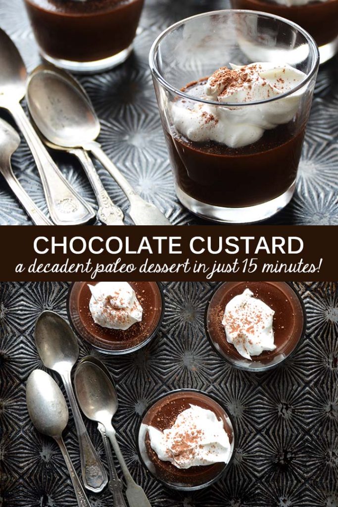 Chocolate Custard Recipe Pin