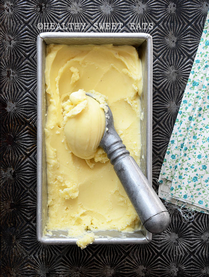 Easy No Churn Pina Colada Sorbet