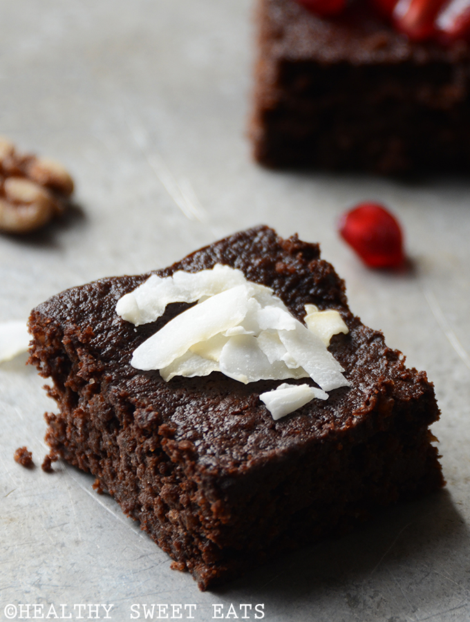 Festive Dark Chocolate Peppermint Brownies 3