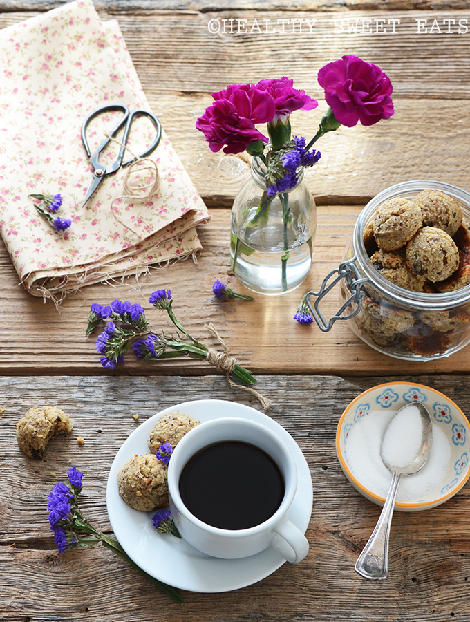Hazelnut Almond Chocolate Chunk Cookie Balls 2
