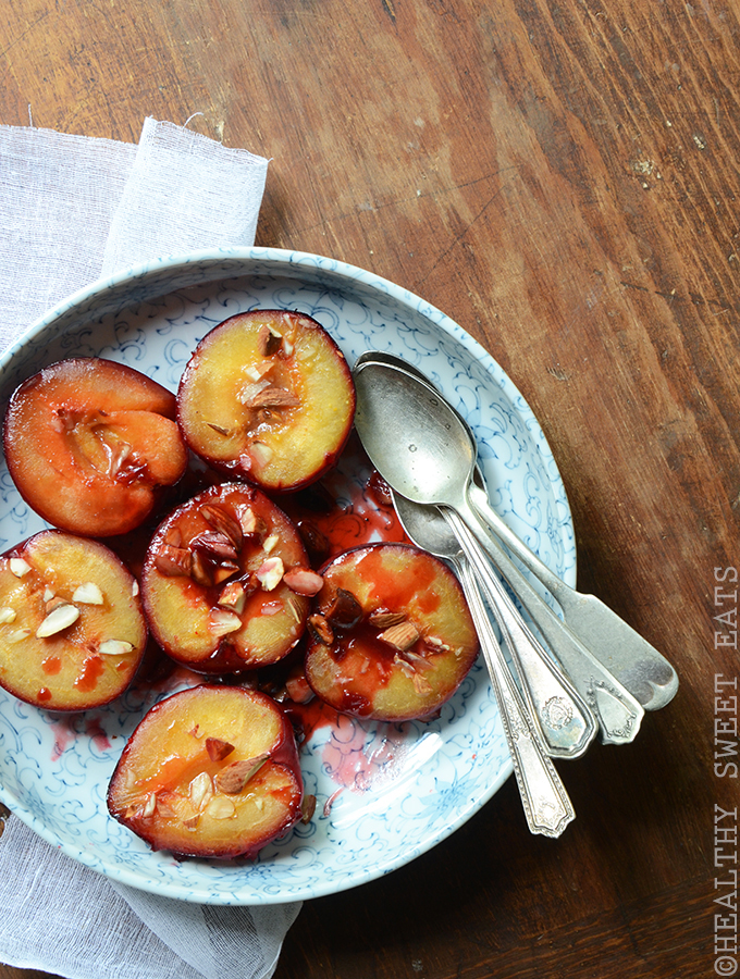 Honey Roasted Plums with Almond 2