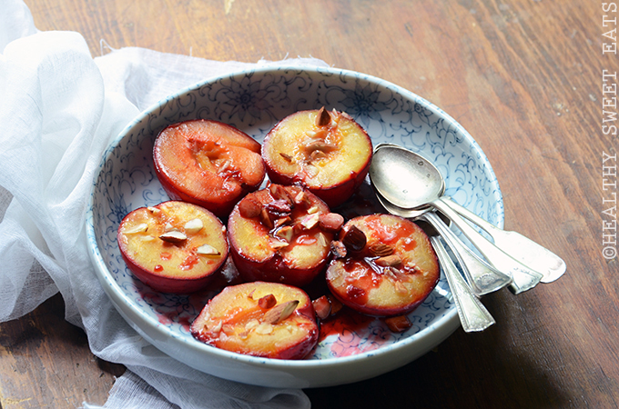 Honey Roasted Plums with Almond 3
