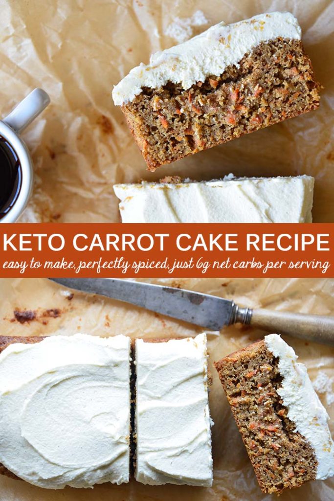 Keto Carrot Cake Recipe Pin