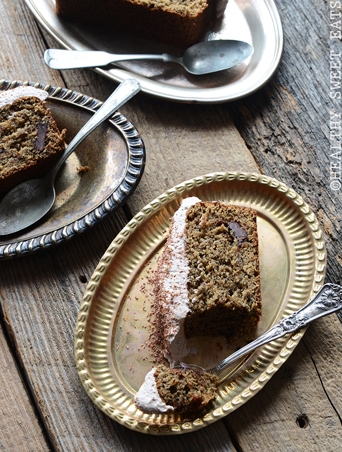 Mocha Coconut Flax Cake with Mocha Coconut Frosting