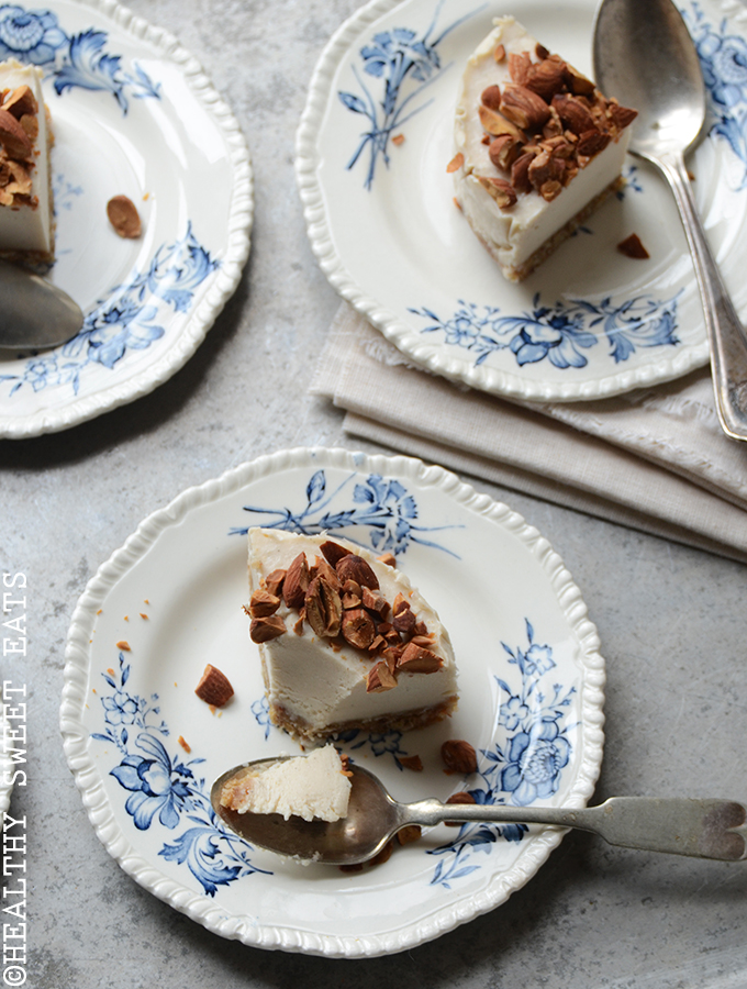 No Bake Mini Vanilla Almond “Cheesecake”-3