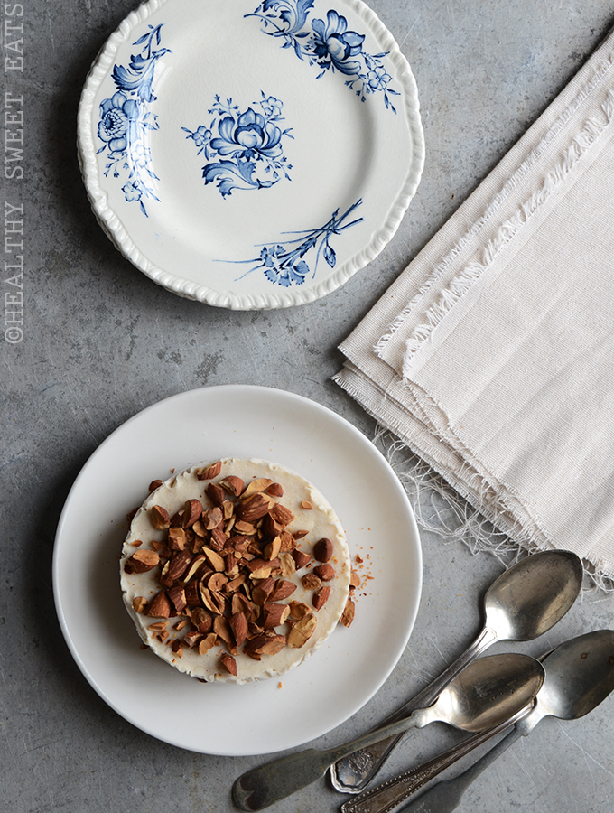 No Bake Mini Vanilla Almond “Cheesecake”