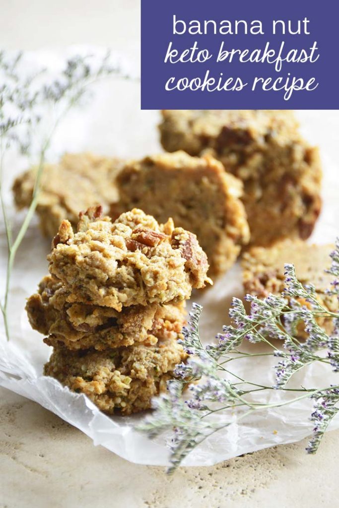 banana nut breakfast cookies recipe graphic