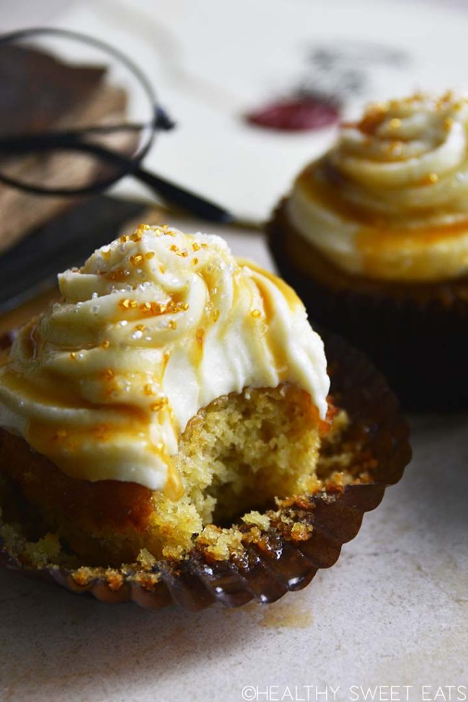 harry potter butterbeer cupcakes